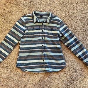 Patagonia Organic Cotton Fjord Flannel Button-Down Shirt, Size Small, Pattern